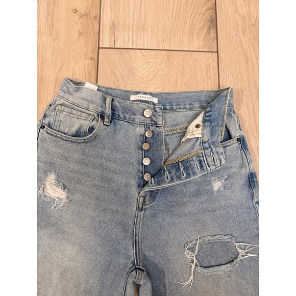 PacSun Women’s High Rise Straight Jeans Size 27 Light wash - Picture 3 of 10